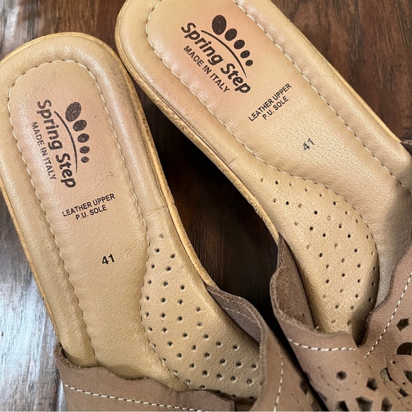 Spring Step Wedge Sandals Estella in Beige Size 10 (EU41) - Picture 7 of 10